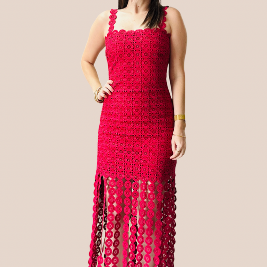 Red/wine Midi Dress