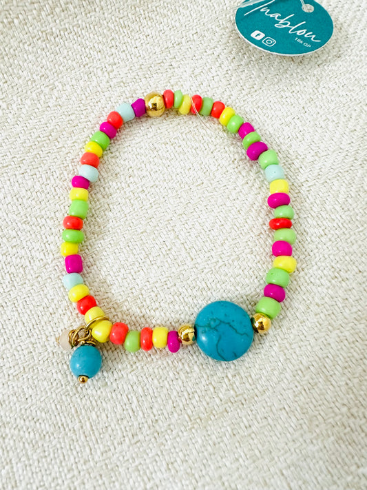 Turquoise/ multi  Girl Bracelet