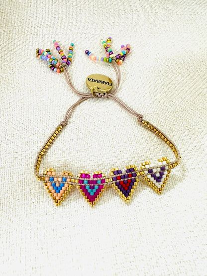 Fiammata - Multi Hearts Bracelet