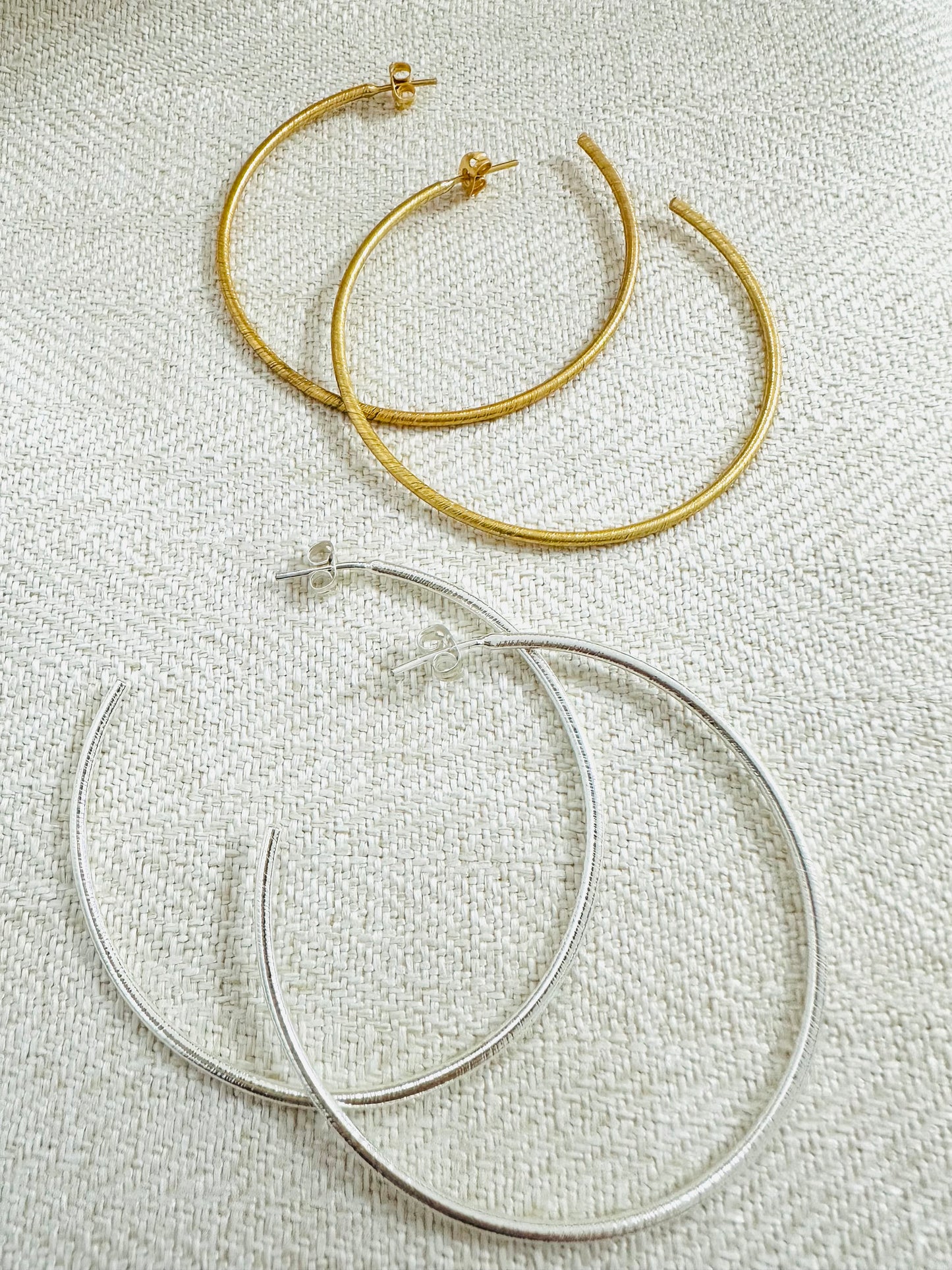 Thin HOOPS EARRINGS