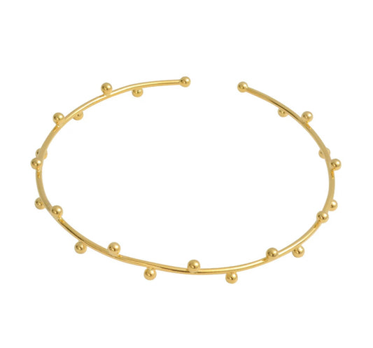 Gold Dots Choker