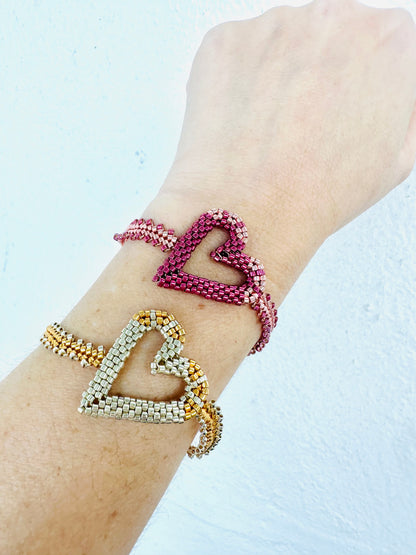 Fiammata - 3D Heart Bracelet