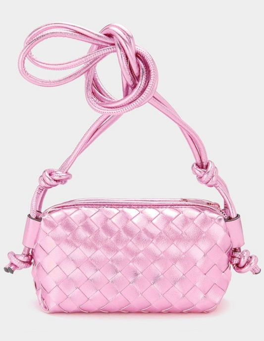 Metallic weaved Crossbody Bag- more colors