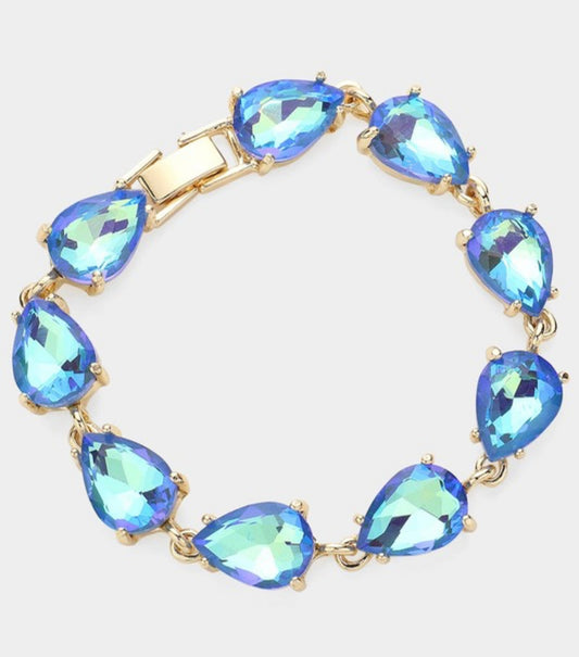 Teardrop Blue  Bracelet
