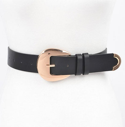 Black Gold  Buckle Belt