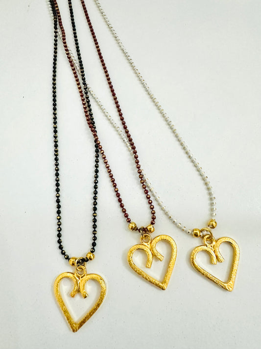 Heart Color Chain Necklace