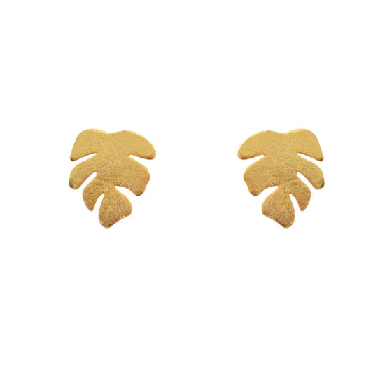 Montera Stud Earrings- Gold Plated