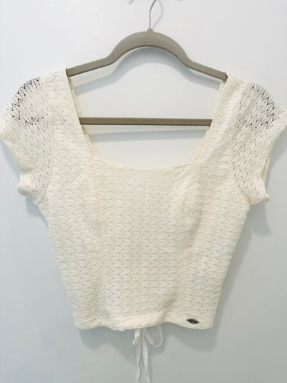 Ivory Crochet  Top