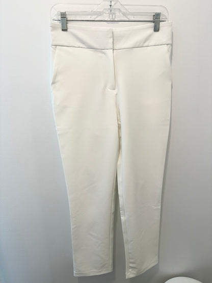 White  High Waist Pants