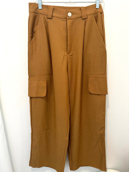 Wide Leg Light Brown Pants