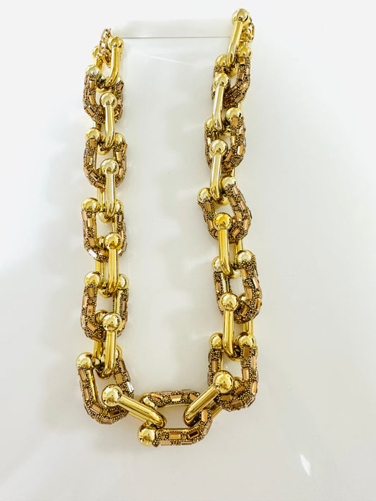 Chunky link-chain Gold Necklace