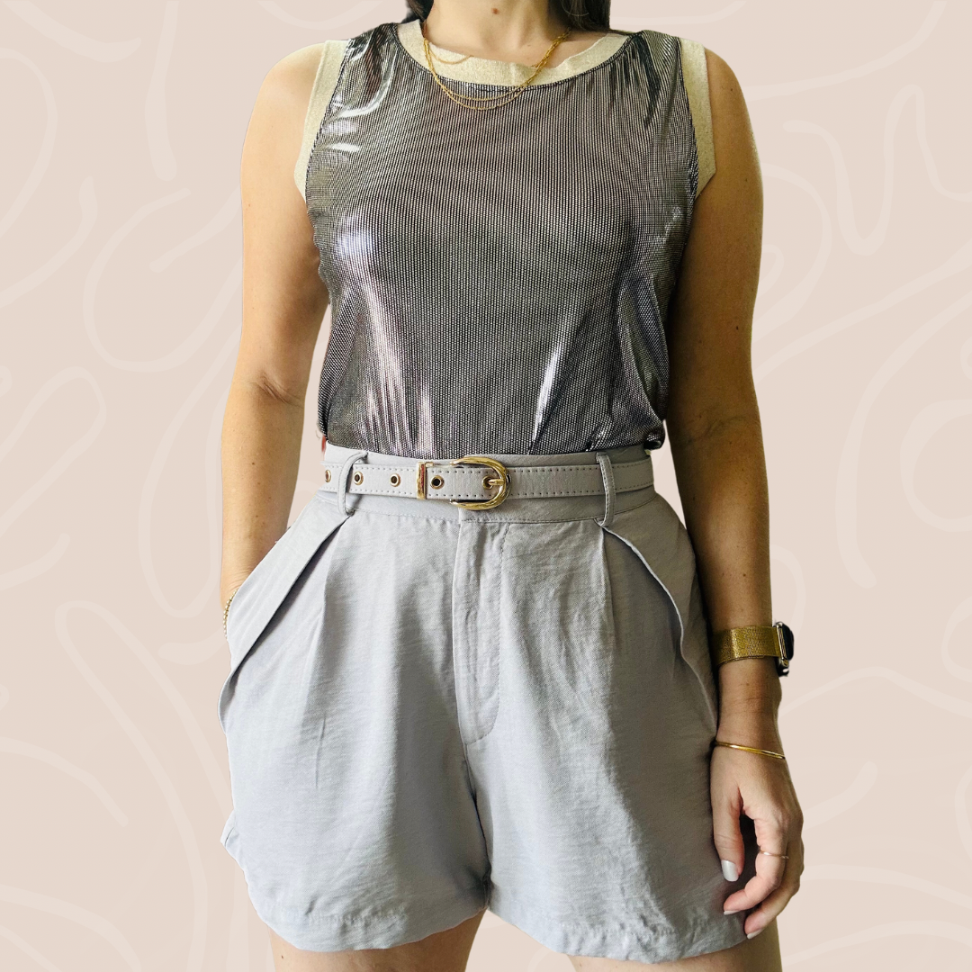 Gray Short with Belt