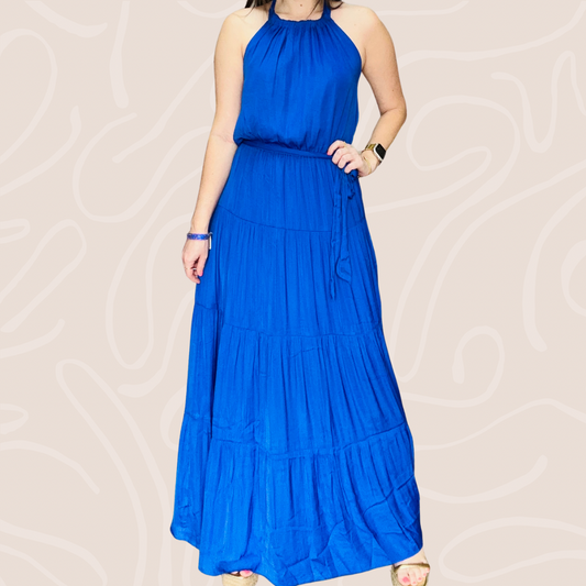 Capri Blue Maxi Dress