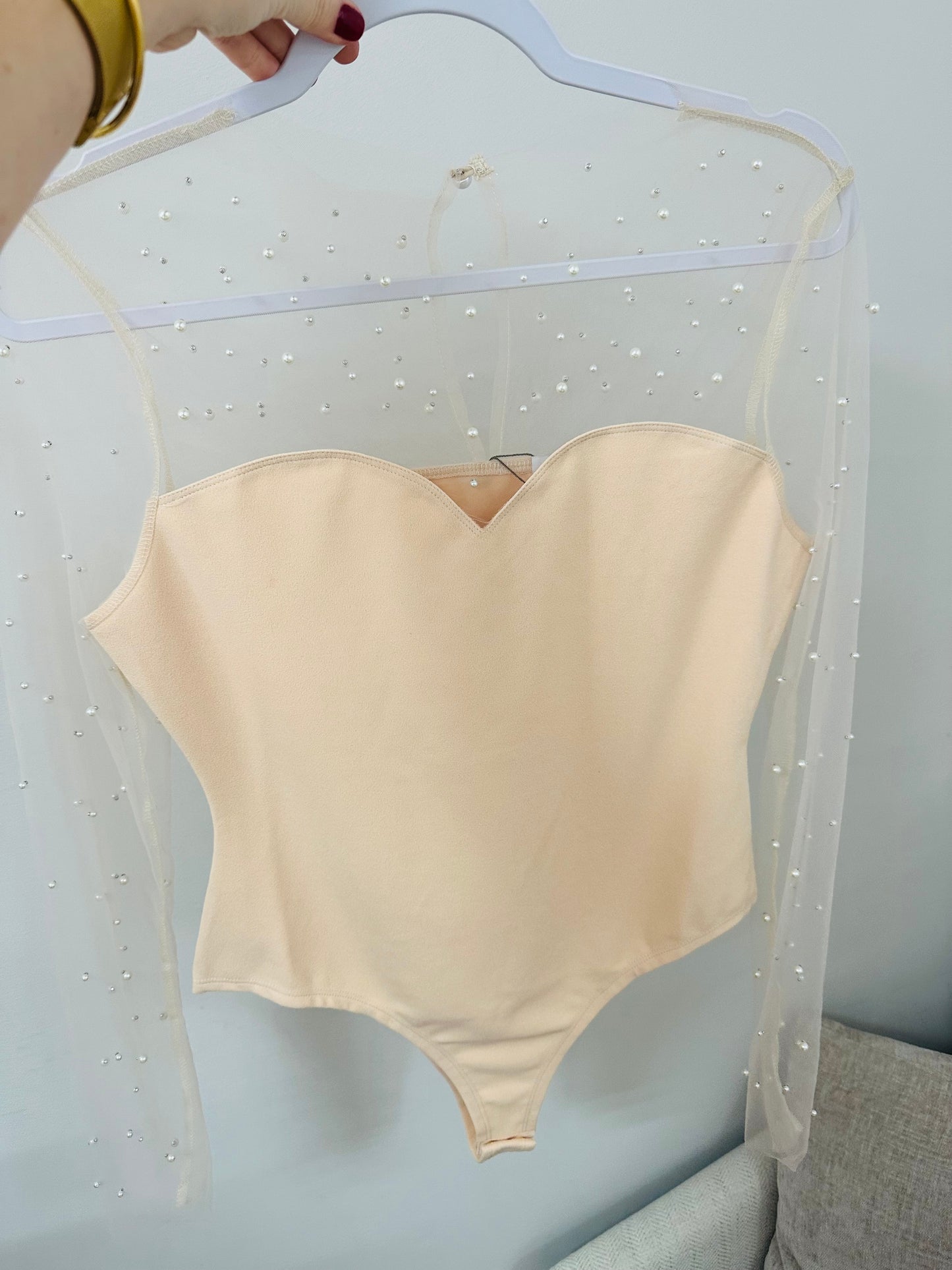 Pearl Cream Bodysuit