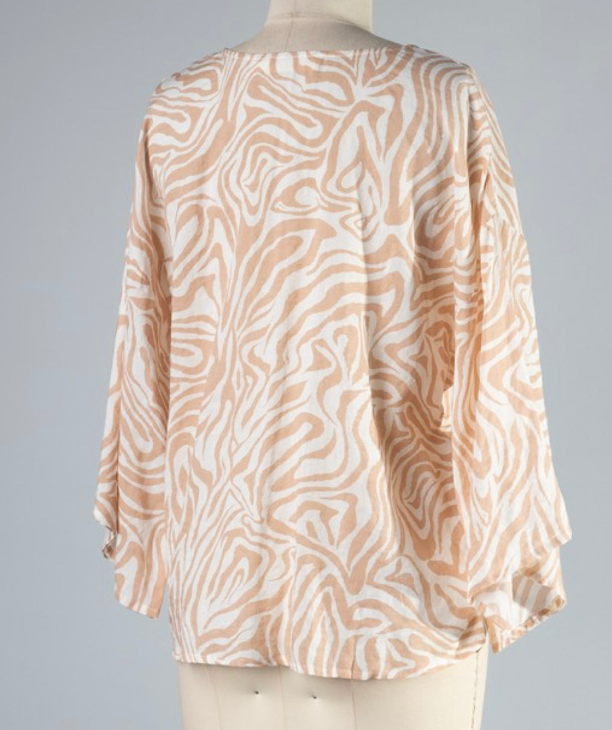 Sand Swirl Print Blouse