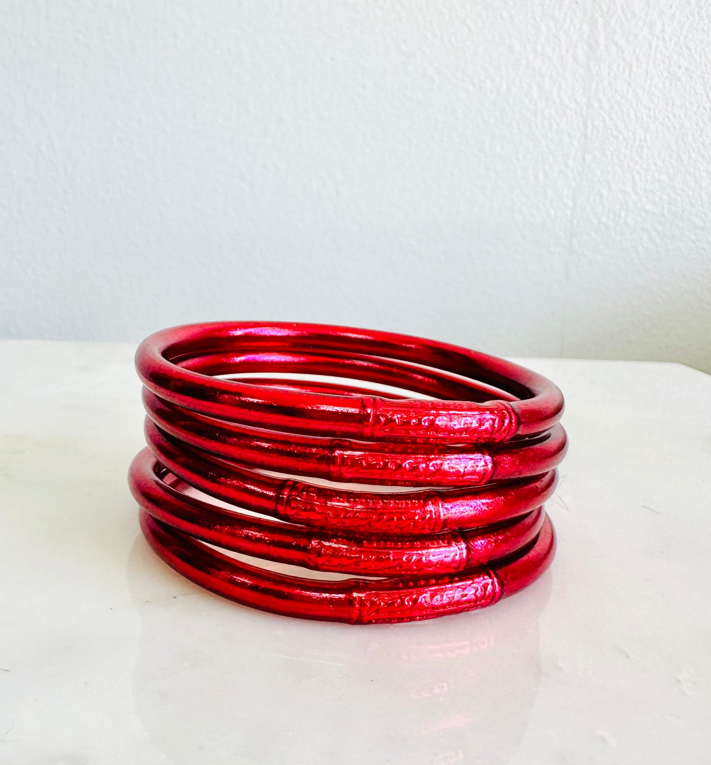 DARK RED  BLESS BANGLES SET