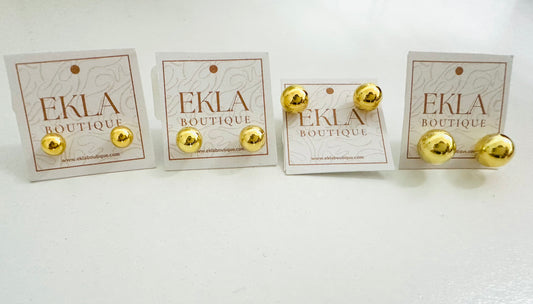 Gold Plated Stud Earrings