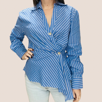 Blue Stripes Blouse