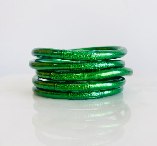 KELLY GREEN BLESS BANGLE SET